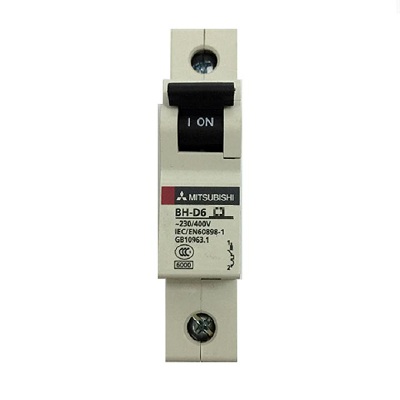 MCB Mitsubishi 1P 16A 6kA, BH-D61P16A